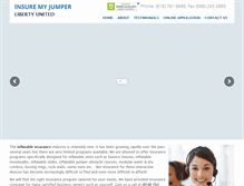 Tablet Screenshot of insuremyjumper.com